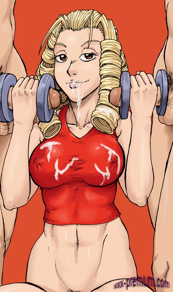 Серия хентай картинок от Spidu: Karin at the Gym
